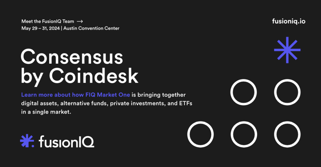 Meet the FusionIQ Team at Consensus by Coindesk